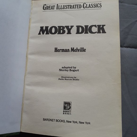 Great Illustrated Classics Ser. Moby Dick by Herman Melville (1990, Hardcover) - Picture 3 of 12